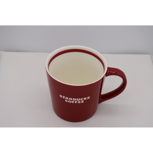 Red Starbucks New Bone China Mug Cup Year 2010 - Picture 2 of 5